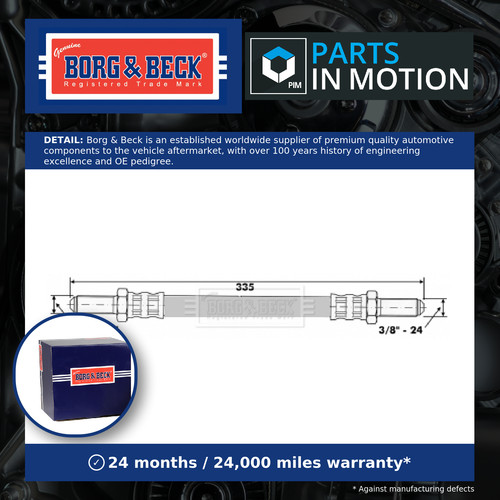 Brake hose fits - ford, capri