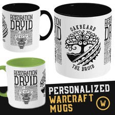 Personalised World of Warcraft Class Mug - Any Class, Character Name, Gamer Gift
