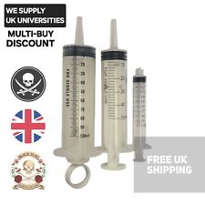 SYRINGE Luer Slip 1/5/10/20/50/60/100ml Sterile Lab Hydroponics Measurement