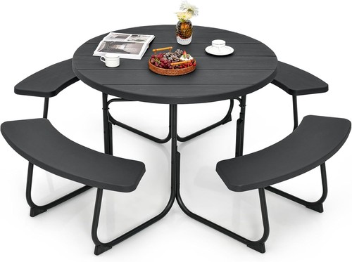 Round picnic table - picnic,