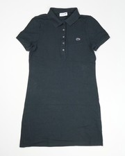 Lacoste Women's Slim Fit Dress Polo Shirt 40 Black