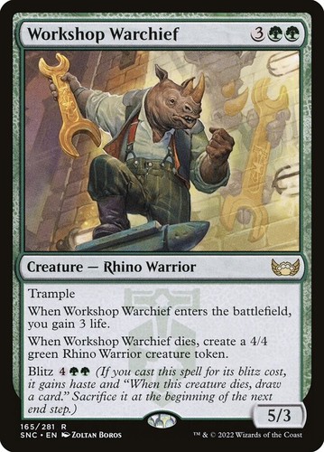 Workshop warchief 165 rare - workshop,