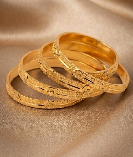 Ethnic bangles 22k - gold, plated