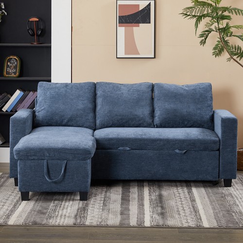 Shaped corner sofa - sofa, bed
