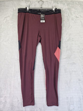 CRIVIT Womens Burgundy Sports Leggings Size UK 16-18  BNWT