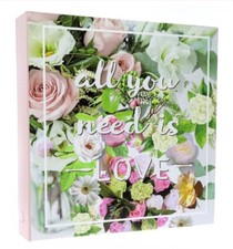 Large Pink Flower Love Ring Binder Self Adhesive Photo Album 50Sheets/100Sides