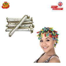 MR Perm Rods (0.8x9cm) Natural Long Short Hair PermRods with Elastic Rubber-5605