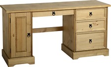 MEXICAN PINE CORONA DRESSING TABLE DESK FURNITURE 