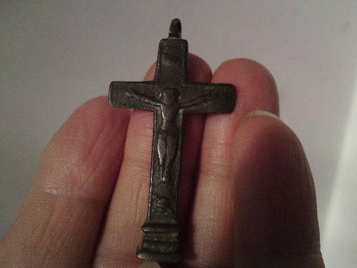 Antique bronze pendant - antique,