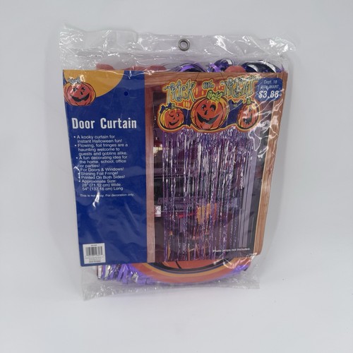 Vintage halloween foil door - halloween,