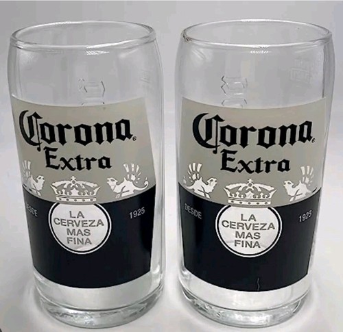 Corona half pint glasses - 2,