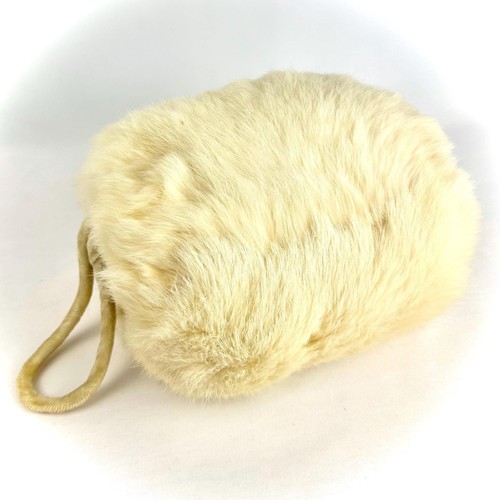 Vintage 1950s white rabbit - rabbit, fur