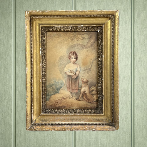 Antique 19th century portrait - antique,