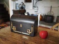 Victorian Coromandel Dome Topped Tea Caddy Jewel Box Chest Ref5936