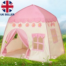 Childrens Kids Pop Up Play Tent Girls Boys Playhouse In/Outdoor Princess Castle