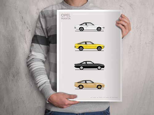Poster opel manta evolution - manta,