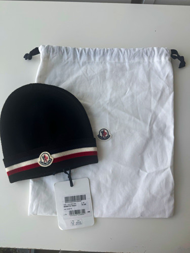 Moncler men black beanie - moncler,
