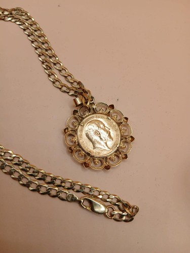 Carat gold chain and - 9,