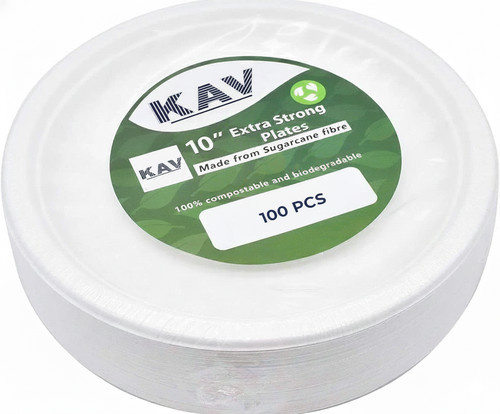 Biodegradable inch bagasse - 10,