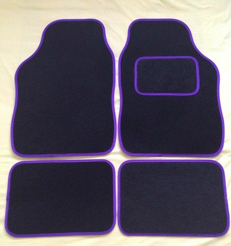 Universal car floor mats - floor, black