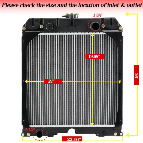 Aluminum radiator for perkins - radiator,