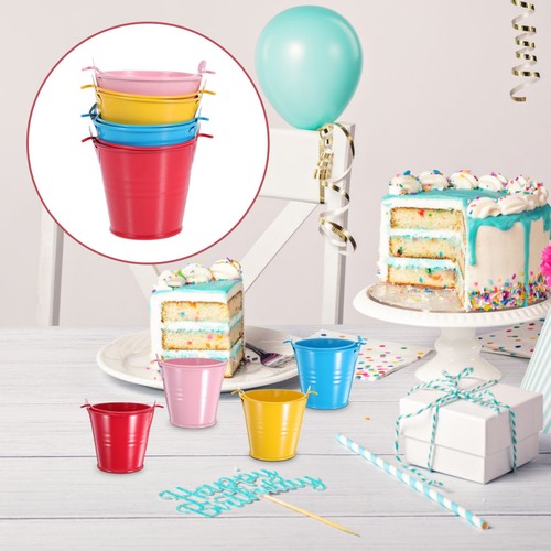 4pcs small metal buckets - 4pcs,