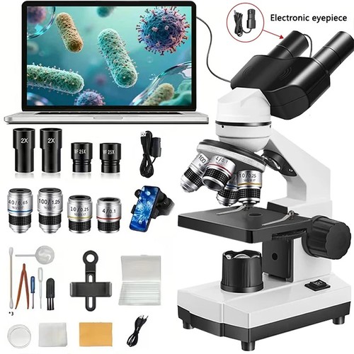 40x 2500x binocular microscope - 40x-2500x,