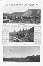 MOY HALL Inverness-shire Grouse Shooting Party - II 2 x Antique Prints 1903I