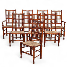 Set of 8 Antique Lancashire