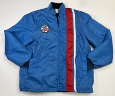 Vintage 70s 80s Racing Jacket Perfect Circle Size Adult Medium Blue Rockabilly 