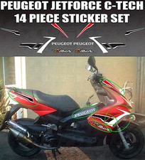 Peugeot Jetforce C-Tech Decal/Sticker kit, Original Size 14 piece set jet force
