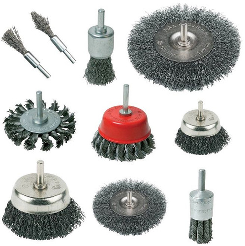 Rotary wire brushes - wire, wheels