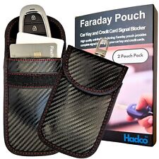 2 pack. Faraday Pouch For Keys and Cards. Signal Blocking Pouch Car Key Cases