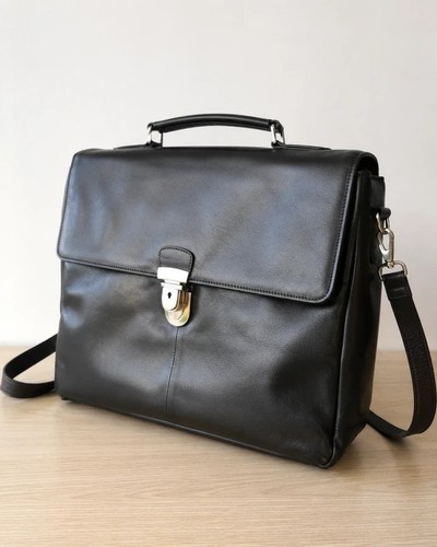Picard leather briefcase - leather,
