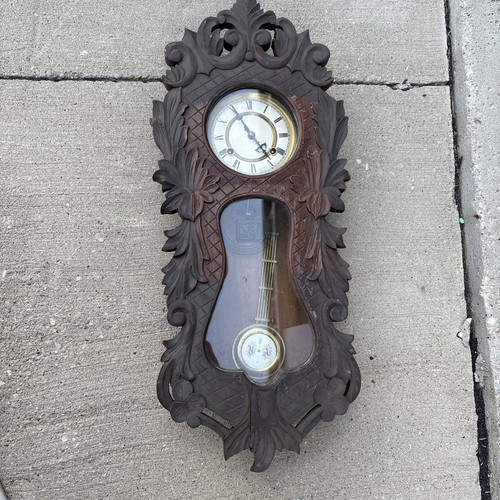 Antique regulator carved - antique,