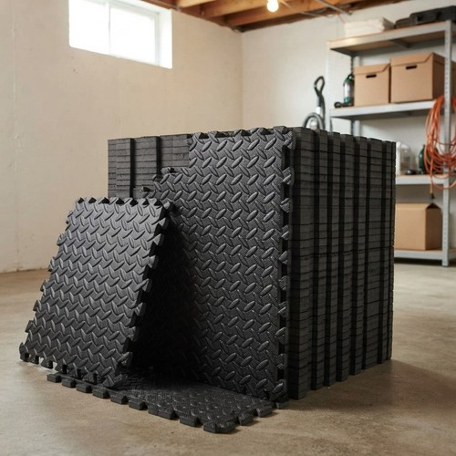 Black interlocking eva - 16,