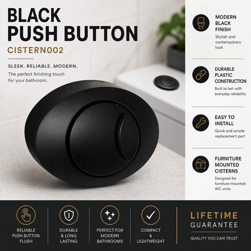 Black oval dual - oval, push