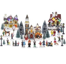 ?NEW? Christmas Village Figurines Decoration Set (30 Piece)