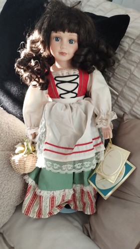 Alberon porcelain doll with - porcelain,