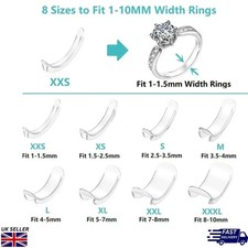 Invisible Clear Ring Size