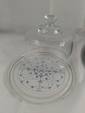 Blue Denmark Pattern Glass