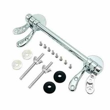 Heritage Replacement Wooden WC Seat Bar Hinge Set Chrome HY-JL6010