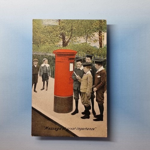 Red pillar post box - pillar,