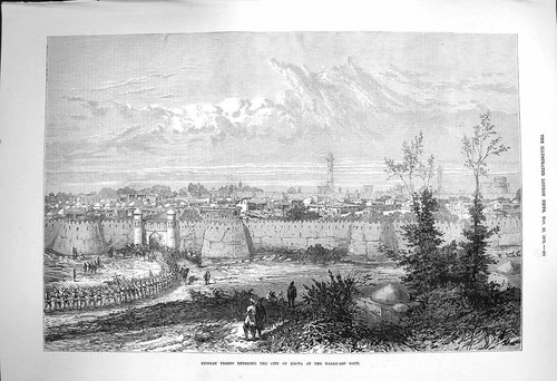 Original old antique print - antique,