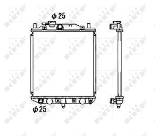 Nrf 53673 radiator engine - 53673,