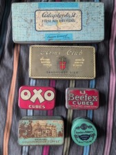 7 Vintage Tins, Oxo, Beefex