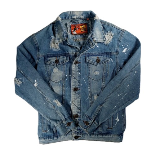 Rolling papers jean jacket - rolling,