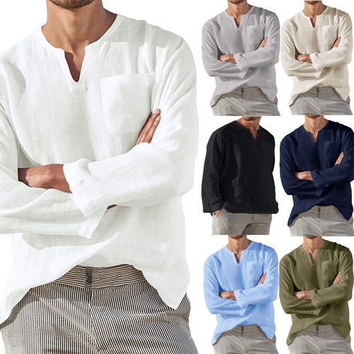 Incerun men kurta neck - incerun, v