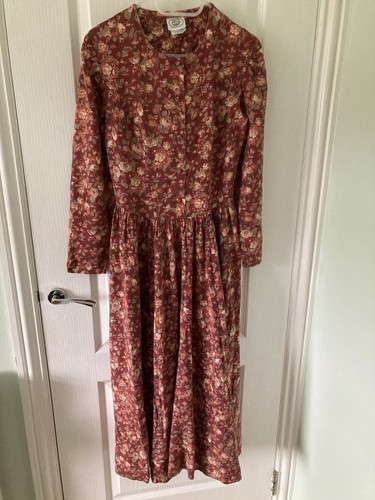 Vintage 80s laura ashley brown - 80s,
