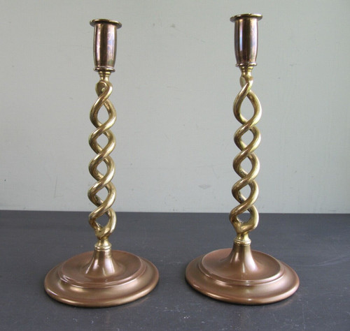 Vintage brass barley twist - vintage,